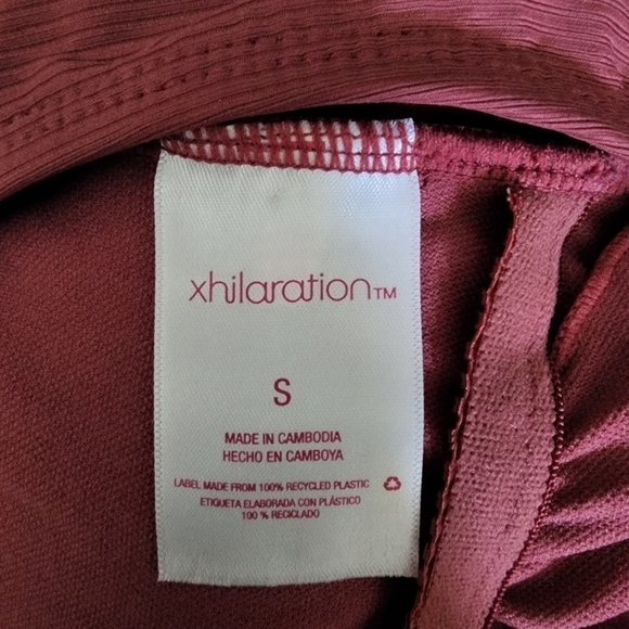 Xhilaration Mauve Pink Lace Up Bodysuit Women's Small S Sleeveless Straps EUC - Picture 5 of 6